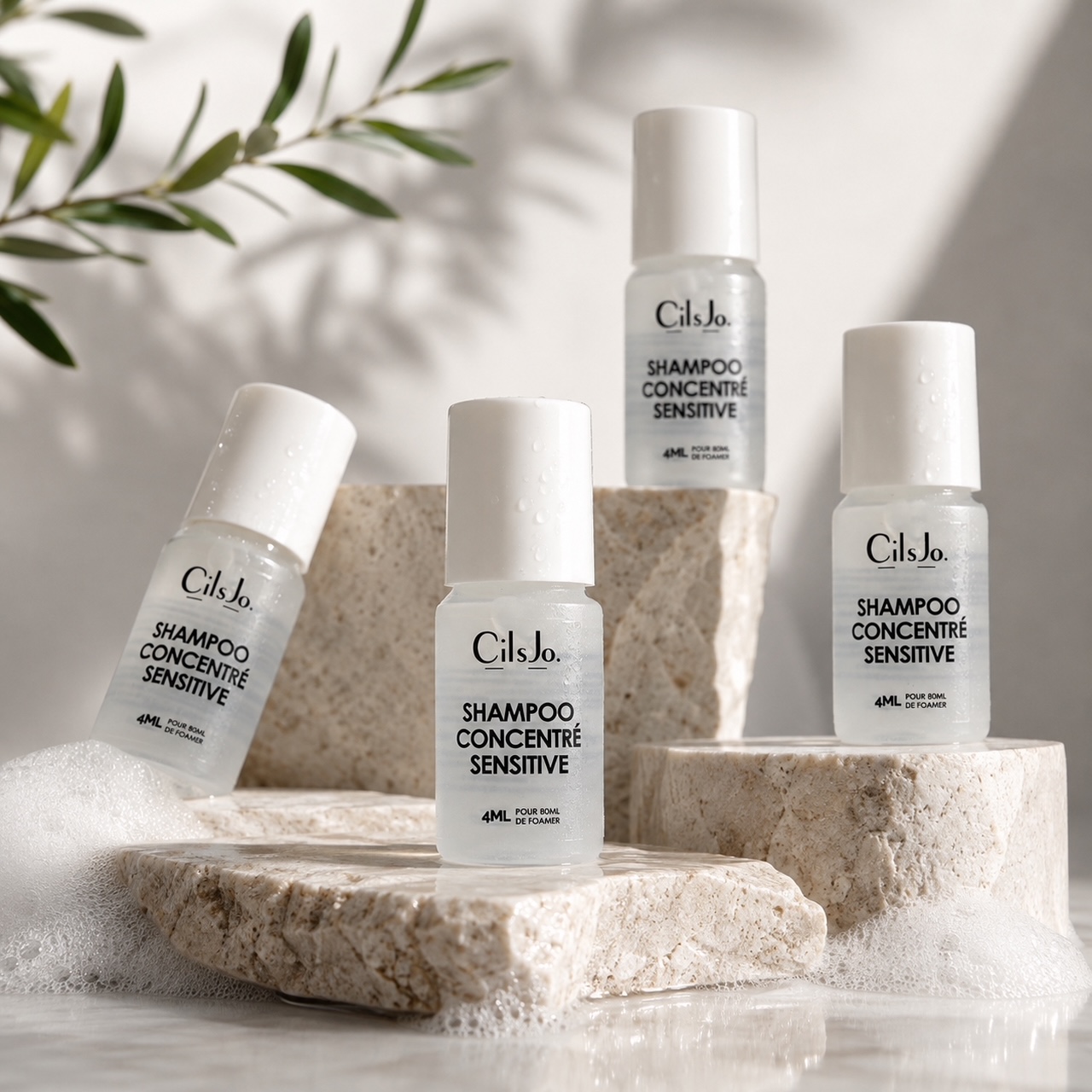 Dose de recharge shampoing pour extensions de cils