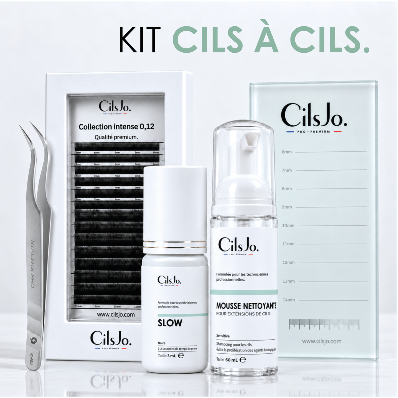 Kit professionnel extensions de cils cils à cils classique – Image 1