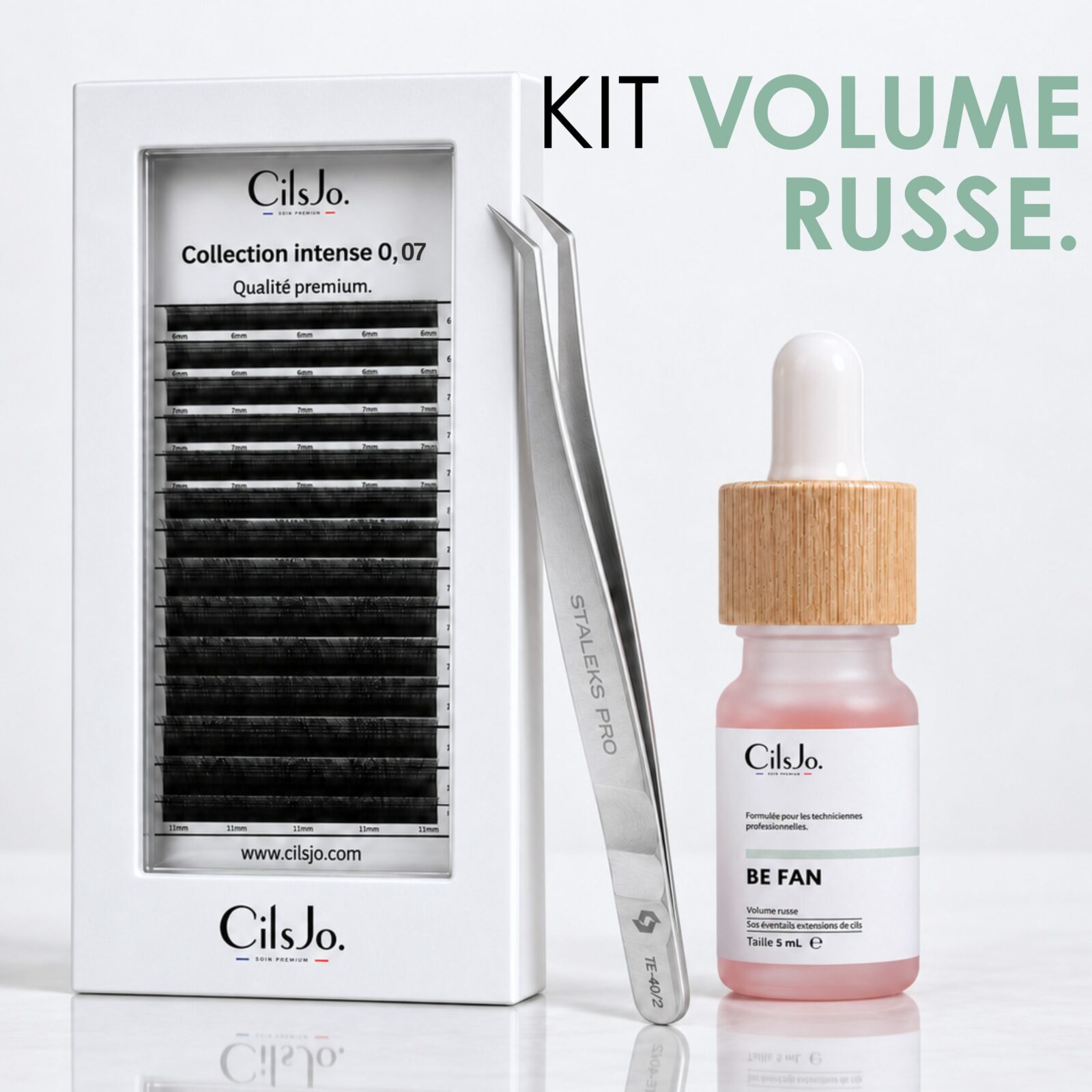 Kit professionnel extensions de cils volume russe – Image 1