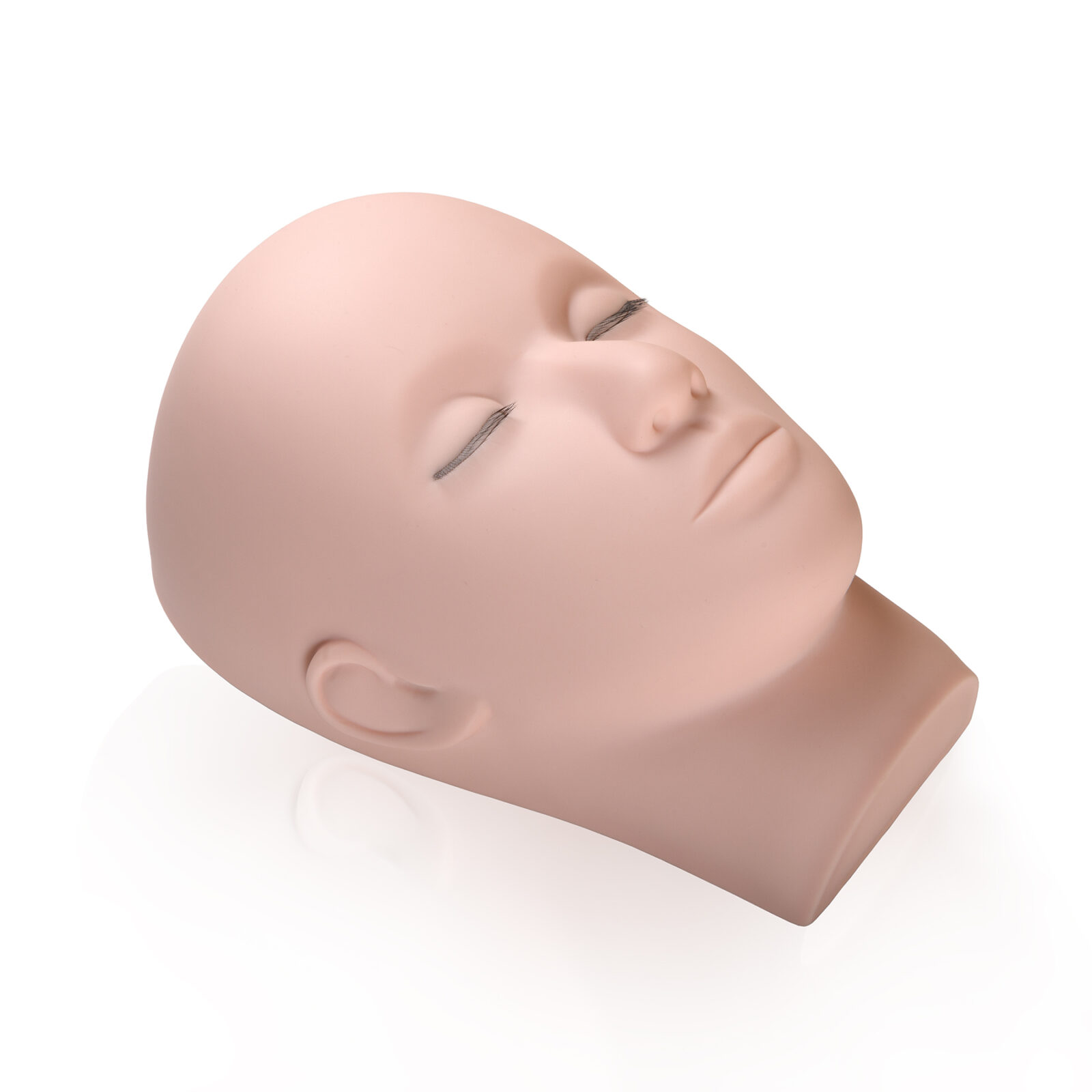 TÊTE D’ENTRAÎNEMENT EXTENSIONS DE CILS AVEC RANGÉES DES CILS