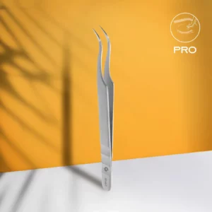 Pince professionnelle pour extensions de cils, STALEKS EXPERT 41 TYPE 1, courbée