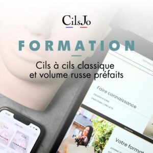 Formation 2en1 extensions de cils - classique et volume russe préfaits