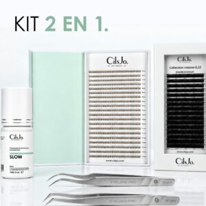 Kit professionnel extensions de cils 2en1 : classique et préfaits