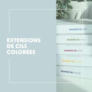 Extensions de cils colorées