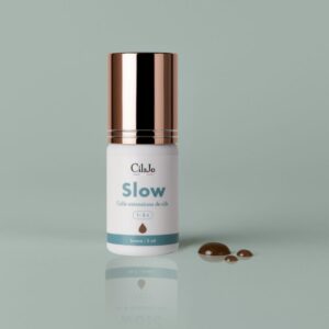Colle extensions de cils professionnel Slow - pigmentée en brun