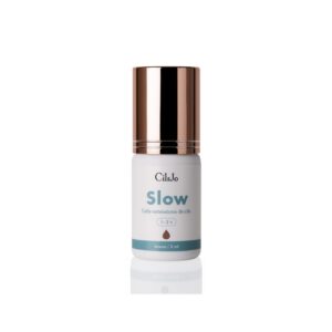 Colle extensions de cils professionnel Slow - pigmentée en brun